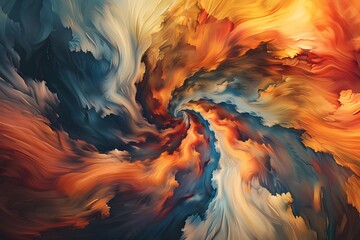 Abstract Swirling Colors, Dynamic Fluid Forms, Vibrant Hues in Motion, Expressive Artistic Vortex, Captivating Visual Symphony. Abstract Art, Digital Painting, Color Study, Texture Exploration, Creati