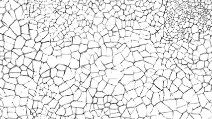 Fine cracks in the coating on the metal surface, texture of the wall a black and white vector of a cracked wall cracked cracked texture background,