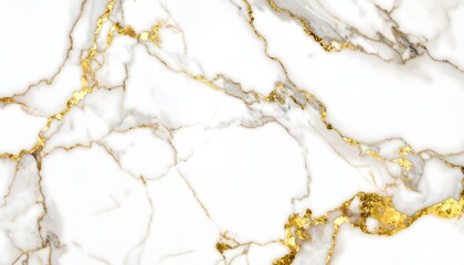 Fototapeta premium Elegant White Marble with Gold Veins for Luxurious Design Projects