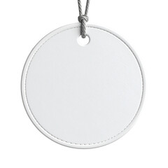 Empty White Round Badge: Isolated on Transparent Background png