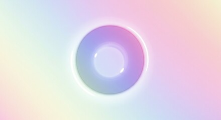 Pastel Circle: A Dreamy, Soft-Focused Abstract Design