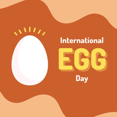 Orange Yellow Illustrated Organic Egg Day Instagram Post