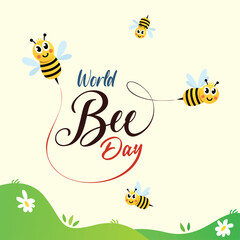 World Bee Day Free Vector