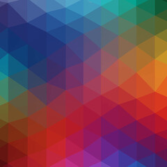 Obraz premium Abstract Geometric Rainbow: A captivating, abstract geometric background with vibrant rainbow colors and a mesmerizing geometric pattern.