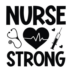 Nurse strong SVG Art & Illustration