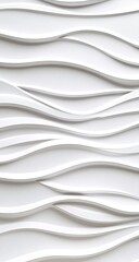 Obraz premium Abstract wavy white pattern