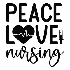 Peach love nursing SVG Art & Illustration