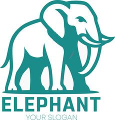 Drawing elephant logo style design inspiration