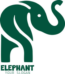 Drawing elephant logo style design inspiration