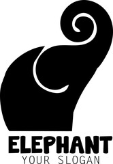 Drawing elephant logo style design inspiration