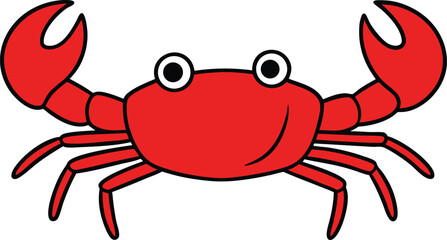 Crab Sticks on White Background Cartoon Vector Illustration