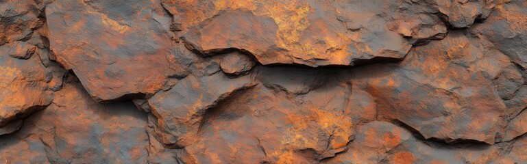 Rustic Surface With Complex Chemical Weathering Effects Exhibiting Unique Textures and Colors