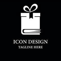 Gift Book Icon Vector Design