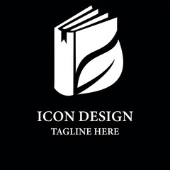 Leaf Book Eco Logo Design