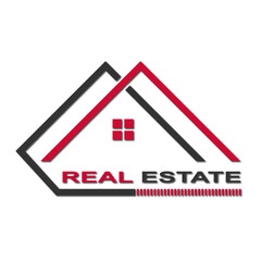 Web line modern color full real estate logo design