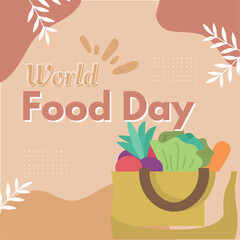 Brown Aesthetic World Food Day Instagram Post