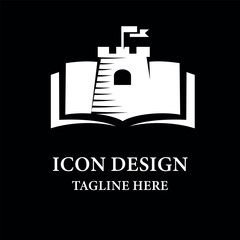 Castle Book Icon Design