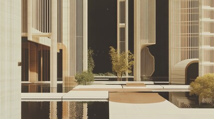 Modern courtyard architecture design