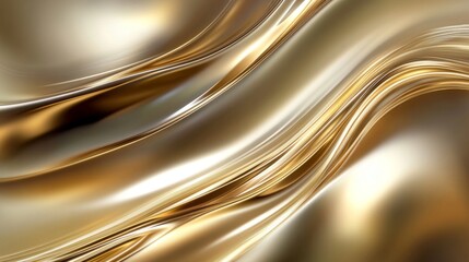 Abstract Gold Wave Background
