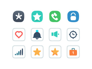 mobile app business icons