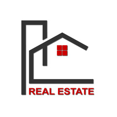 Web line modern color full real estate logo design