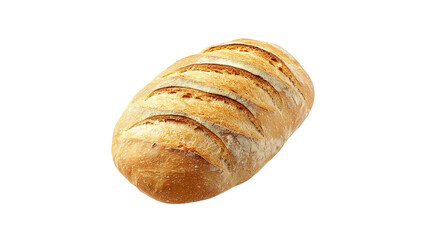A large loaf of sourdough bread with an irregular shape, cut out