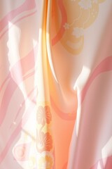 Naklejka premium Soft Fabric Drapery with Floral and Abstract Patterns in Pastel Colors