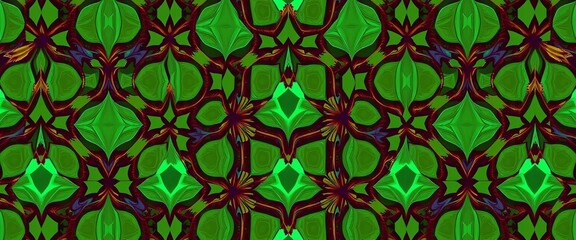 Abstract seamless pattern with intricate geometric shapes, ideal for wallpaper or textile design, vector, seamless