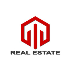 Web line modern color full real estate logo design