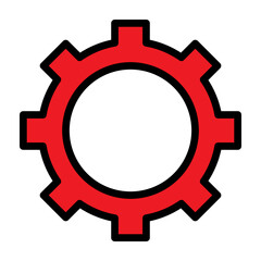 Setting Vector Filled Icon Design