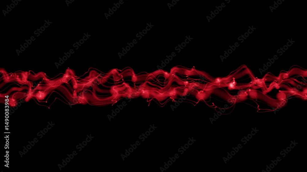 Poster red festive holiday abstract flowing gradient dots and lines wave background. abstract wave backgrou