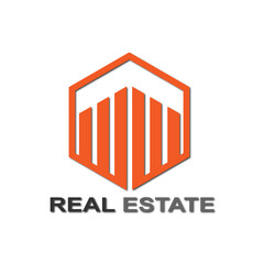 Web line modern color full real estate logo design