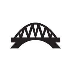 Vector illustration of a bridge silhouette