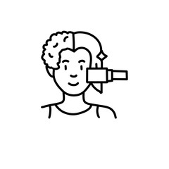 Hair straightener icon