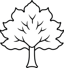 vector tree silhouette