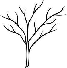 Naklejka premium silhouette of tree