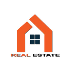 Web line modern color full real estate logo design