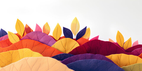 Fototapeta premium 黄葉と黄葉の綺麗なテクスチャー背景画像