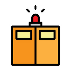 Emergency Room Vector Filled Icon Design