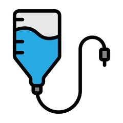 IV Drip Vector Filled Icon Design