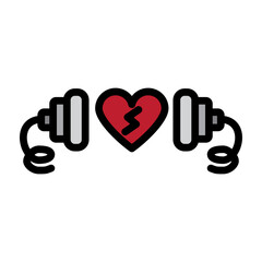 Defibrillator Vector Filled Icon Design