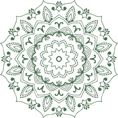 Beautiful flower art and mandala vector design
