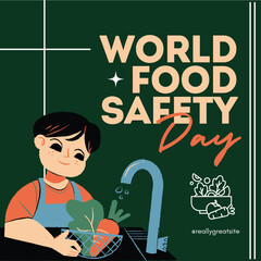 Green World Food Safety Day Instagram Post
