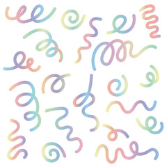 Fototapeta premium Colorful Swirls and Spirals – Playful Hand-Drawn Pattern