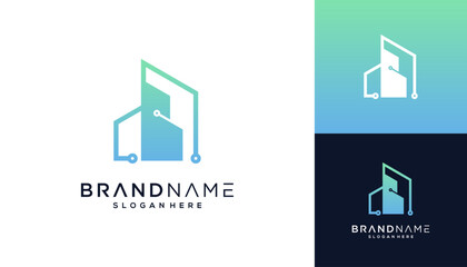 Building technology vector design inspiration.