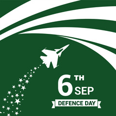 Pakistani defence day design vector template