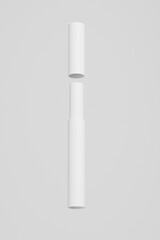 slim paper tube packaging mockup, paper stick twist up container, cylindrical Incense paper box, Sustainable rigid cardboard paper Packaging, Joss Sticks paper tube packaging mockup