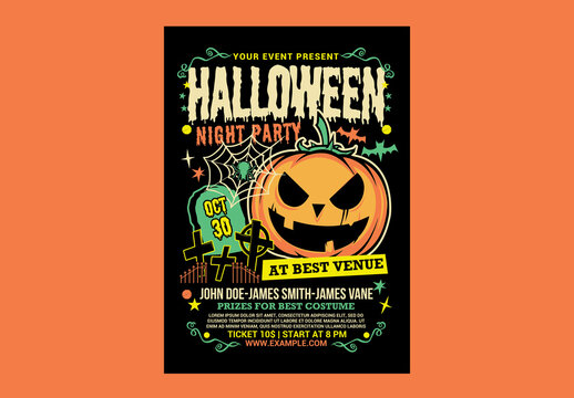 Halloween Night Party Flyer
