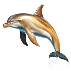 Majestic Dolphin Leaping Gracefully Above Aquatic Blue Waters, Showcasing Its Playful Spirit and Natural Elegance in a Vibrant Marine Environment