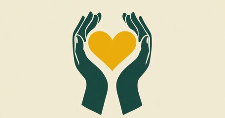 Obraz premium Ideal for charities or healthcare organizations emphasizing community love.